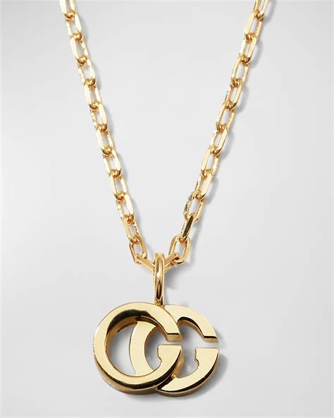 gag gucci gold chain necklace|Gucci gold ring necklace.